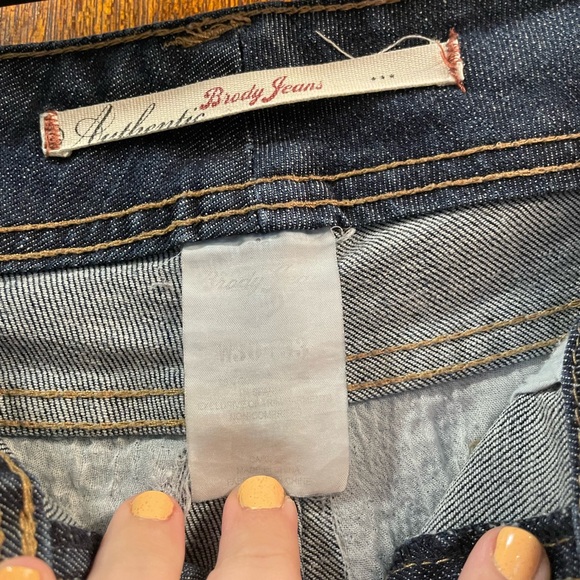 Brody Jeans Dark Wash with Flap Button Pockets Size 30/33 - Picture 4 of 4